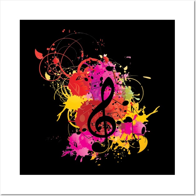 Musical Note Painting Wall Art by I-Heart-All